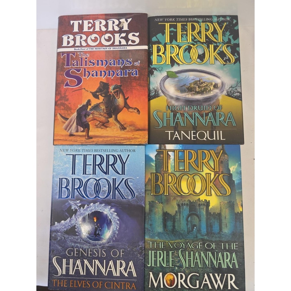 Terry Brooks Shannara Hardcover Lot 4 Talismans Tanequil Elves Cintra Morgawr